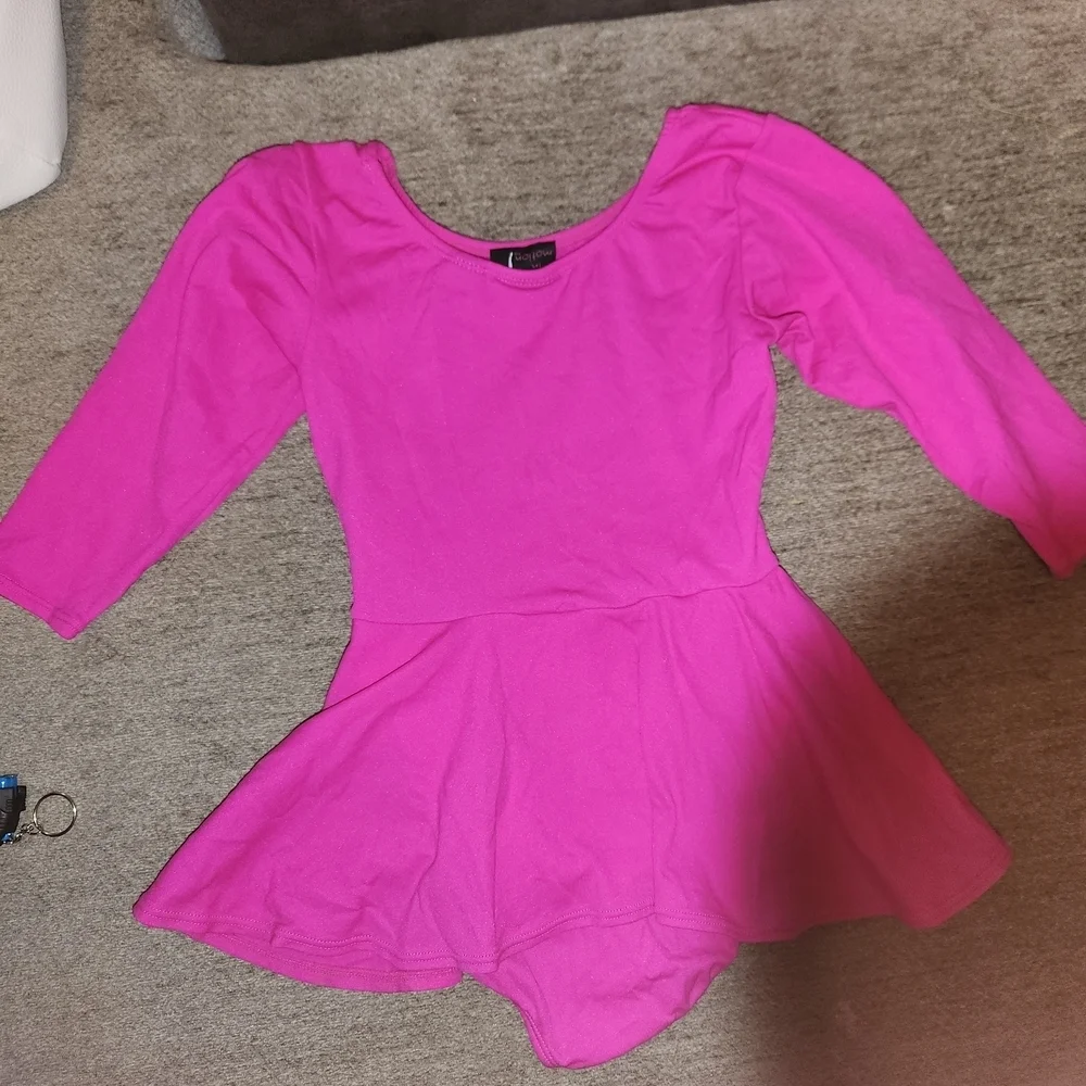 Girls In Motion Pink Kids Leotard